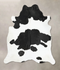 Black and White XX-Large Brazilian Cowhide Rug 8'4