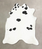 Black and White X-Large Brazilian Cowhide Rug 7'3