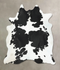 Black and White XX-Large Brazilian Cowhide Rug 8'3