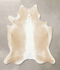 Beige and White XX-Large Brazilian Cowhide Rug 7'7