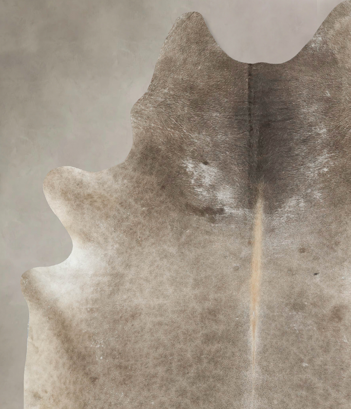 Taupe XX-Large Brazilian Cowhide Rug 9'0"H x 7'0"W #B16054 by Hudson Hides