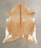 Beige XX-Large Brazilian Cowhide Rug 7'10