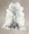Salt and Pepper Black XX-Large Brazilian Cowhide Rug 7'9