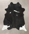 Black and White X-Large Brazilian Cowhide Rug 7'5