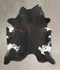 Black and White XX-Large Brazilian Cowhide Rug 7'11