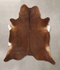 Solid Brown XX-Large Brazilian Cowhide Rug 8'7