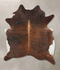 Dark Brindle XX-Large Brazilian Cowhide Rug 8'1