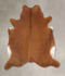 Solid Brown XX-Large Brazilian Cowhide Rug 7'2