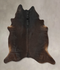Solid Black X-Large Brazilian Cowhide Rug 7'1