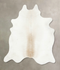 Grey with Beige XX-Large Brazilian Cowhide Rug 8'7