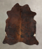 Dark Brindle Large Brazilian Cowhide Rug 6'10