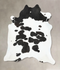 Black and White XX-Large Brazilian Cowhide Rug 8'0