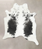 Black and White XX-Large Brazilian Cowhide Rug 8'3