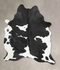 Black and White XX-Large Brazilian Cowhide Rug 8'4