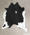Black and White XX-Large Brazilian Cowhide Rug 8'3