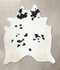Black and White X-Large Brazilian Cowhide Rug 7'10
