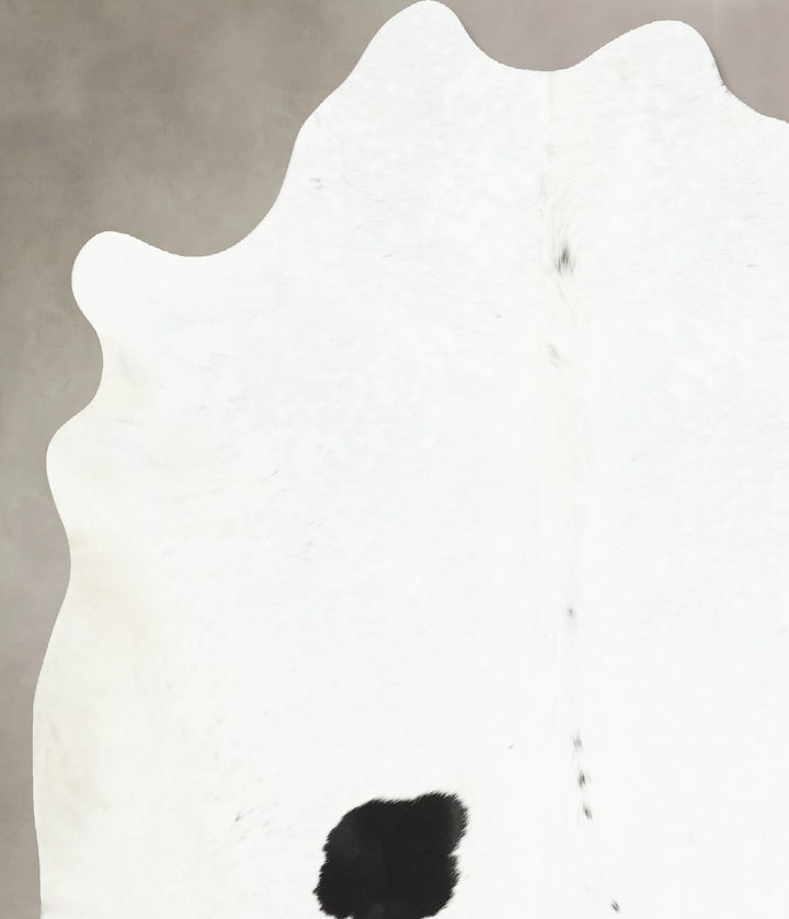 Black and White XX-Large Brazilian Cowhide Rug 7'6"H x 7'0"W #B16176 by Hudson Hides