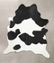 Black and White XX-Large Brazilian Cowhide Rug 8'6
