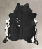 Black and White X-Large Brazilian Cowhide Rug 7'8
