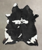 Black and White X-Large Brazilian Cowhide Rug 7'9