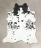 Black and White XX-Large Brazilian Cowhide Rug 8'7