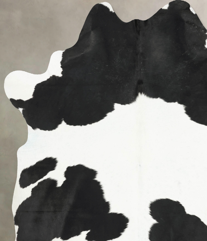 Black and White XX-Large Brazilian Cowhide Rug 8'9"H x 7'1"W #B16190 by Hudson Hides