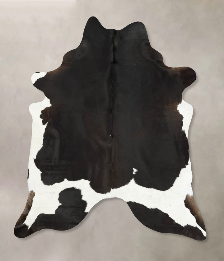 Chocolate and White XX-Large Brazilian Cowhide Rug 8'2"H x 6'10"W #B16206 by Hudson Hides
