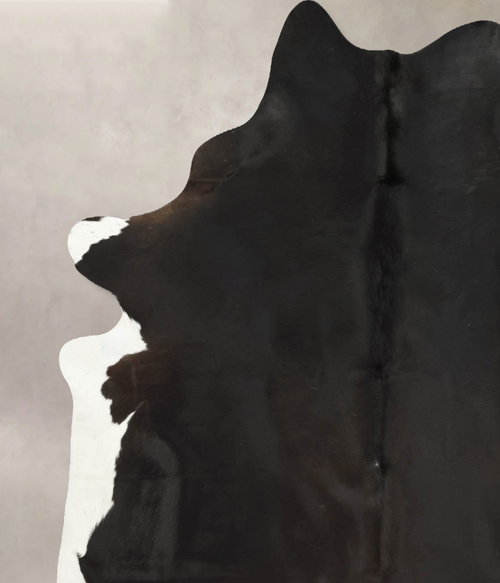 Chocolate and White XX-Large Brazilian Cowhide Rug 8'2"H x 6'10"W #B16206 by Hudson Hides