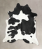Black and White XX-Large Brazilian Cowhide Rug 8'2