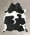 Black and White XX-Large Brazilian Cowhide Rug 8'7