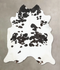 Black and White XX-Large Brazilian Cowhide Rug 8'7