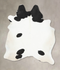 Black and White X-Large Brazilian Cowhide Rug 7'7