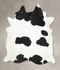 Black and White XX-Large Brazilian Cowhide Rug 8'5