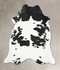 Black and White XX-Large Brazilian Cowhide Rug 8'0