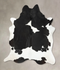 Black and White XX-Large Brazilian Cowhide Rug 8'6
