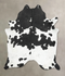 Black and White XX-Large Brazilian Cowhide Rug 8'1