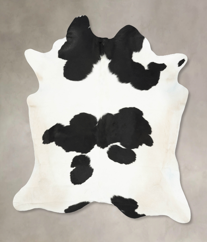 Black and White XX-Large Brazilian Cowhide Rug 8'5"H x 7'2"W #B16236 by Hudson Hides
