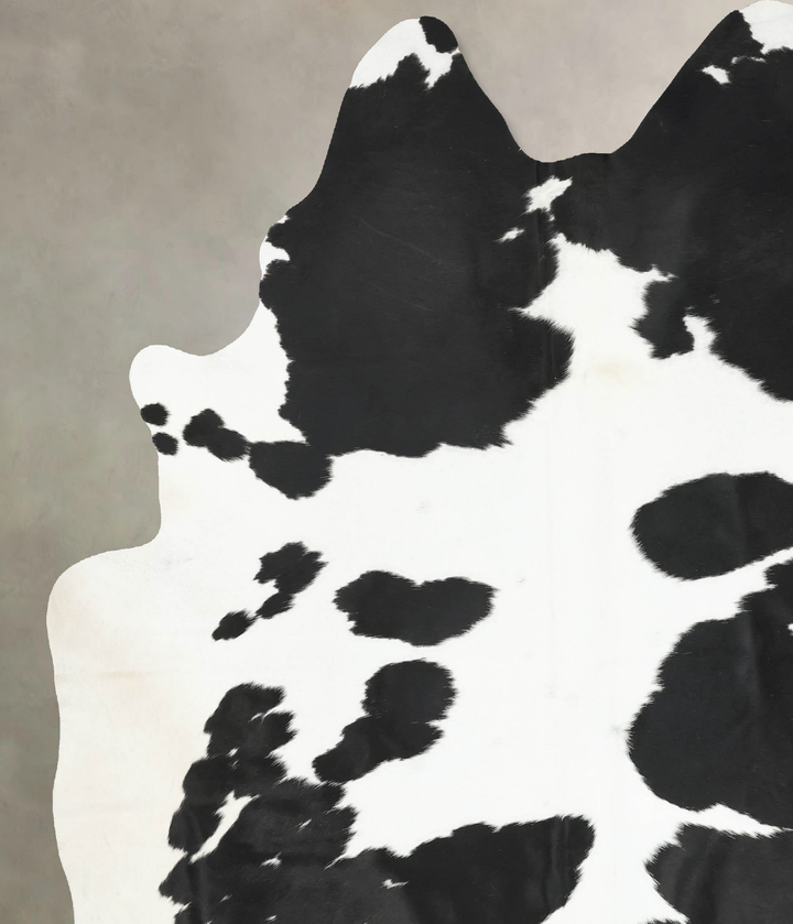 Black and White XX-Large Brazilian Cowhide Rug 9'3"H x 7'6"W #B16239 by Hudson Hides