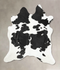 Black and White XX-Large Brazilian Cowhide Rug 8'2