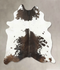 Chocolate and White XX-Large Brazilian Cowhide Rug 7'11