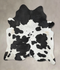 Black and White XX-Large Brazilian Cowhide Rug 8'6