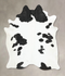 Black and White XX-Large Brazilian Cowhide Rug 8'5