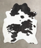 Black and White XX-Large Brazilian Cowhide Rug 8'8