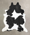 Black and White XX-Large Brazilian Cowhide Rug 8'9