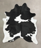 Black and White XX-Large Brazilian Cowhide Rug 8'9