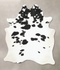 Black and White XX-Large Brazilian Cowhide Rug 8'11