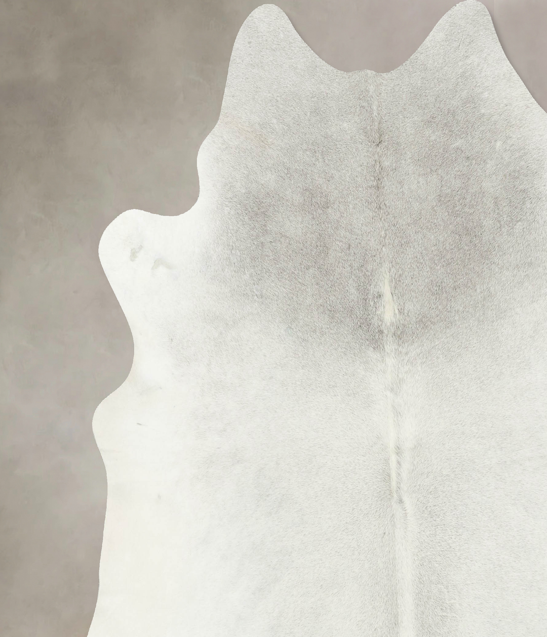 Light Grey XX-Large Brazilian Cowhide Rug 7'4"H x 7'0"W #B16292 by Hud