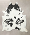 Black and White XX-Large Brazilian Cowhide Rug 8'6