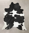 Black and White XX-Large Brazilian Cowhide Rug 8'6