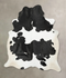 Black and White XX-Large Brazilian Cowhide Rug 8'6